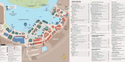 Карта парк развлечений Disney